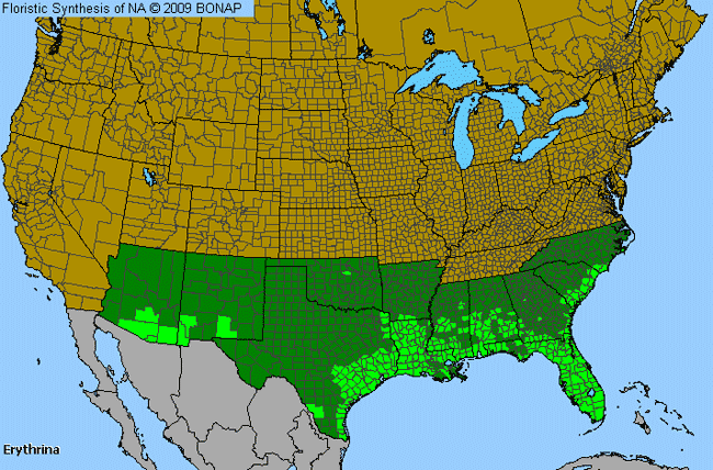 Allergies By County Map For Coral-Bean