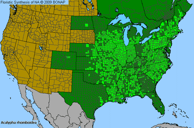 Allergies By County Map For Common Three-Seed-Mercury