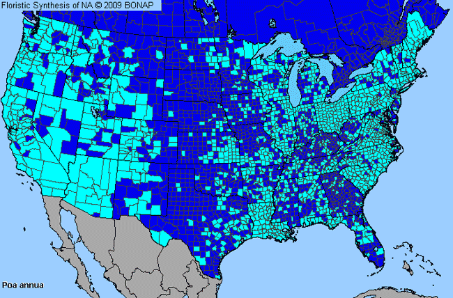 Allergies By County Map For Annual Blue Grass